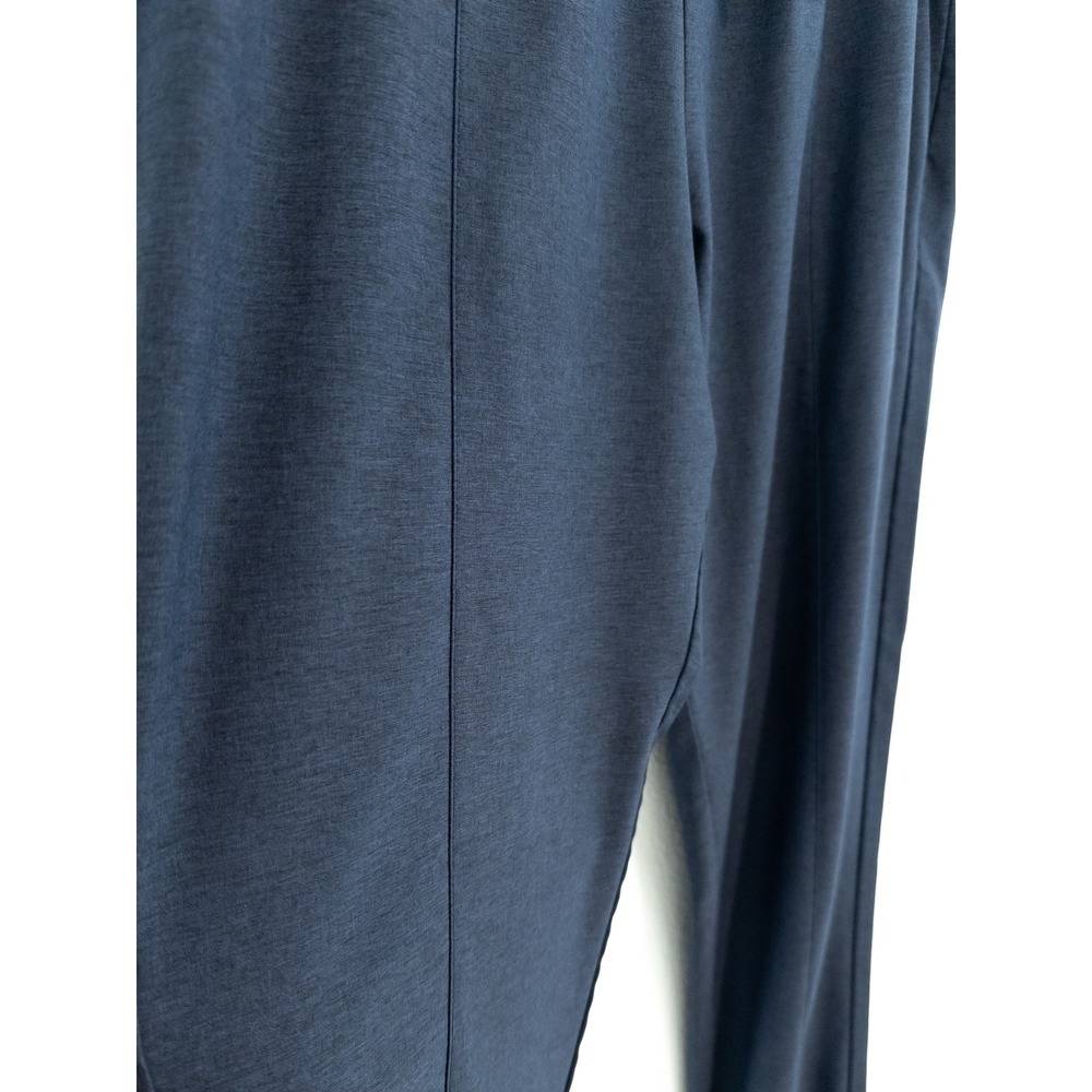 Jogger Pants Womens Blue Nylon Drawstring High Rise Sporty Athleisure Activewear - Picture 7 of 7